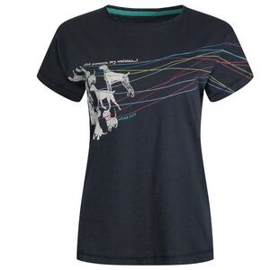 Weird Fish Womens/Ladies Lead The Way Natural Cotton T-Shirt / Navy